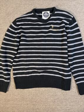 Men’s Guinness Striped Sweater Embroidered Large 23x27